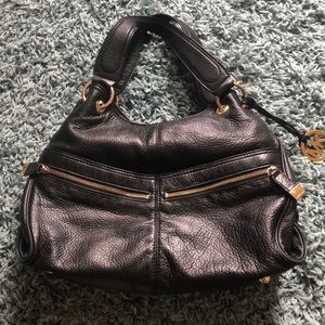 Black Leather Michael Kors Purse